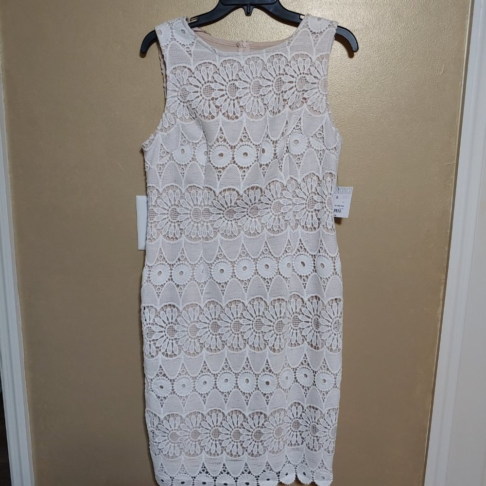 Liz Claiborne Sleeveless Lace Dress NWT SZ 6